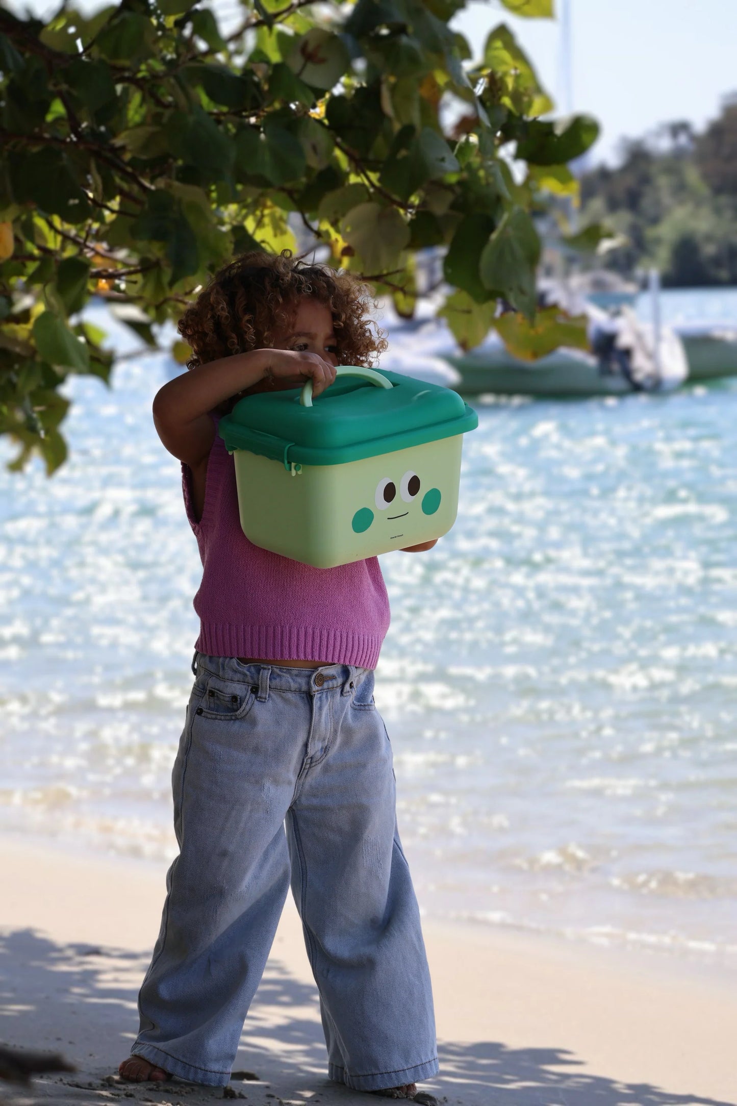 scoot and store desk caddy - Sia (dark green and mint)