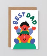 Best Dad Piggyback Card