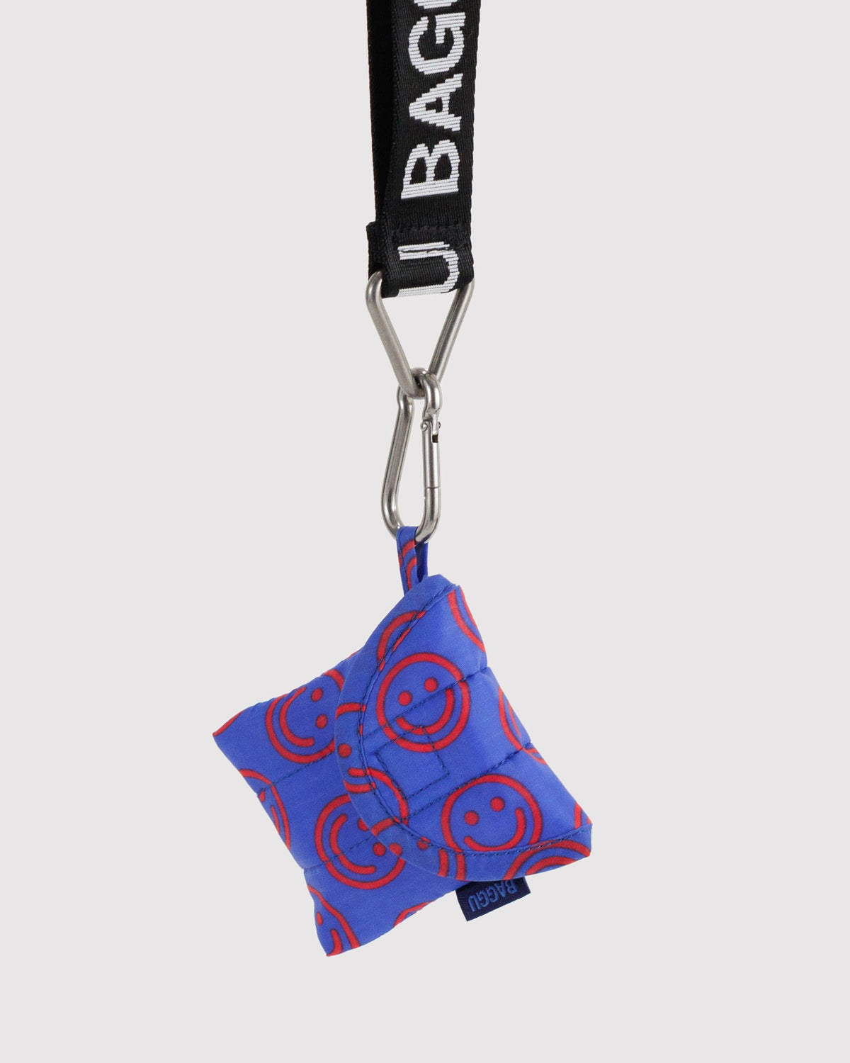Puffy earbuds case | mini cobalt happy