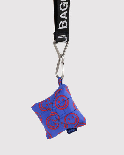 Puffy earbuds case | mini cobalt happy