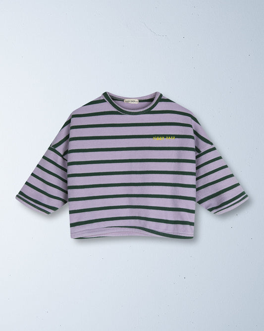 Row Row pullover | lilac stripe