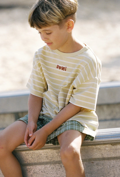 Zion Tee | Butter Stripe