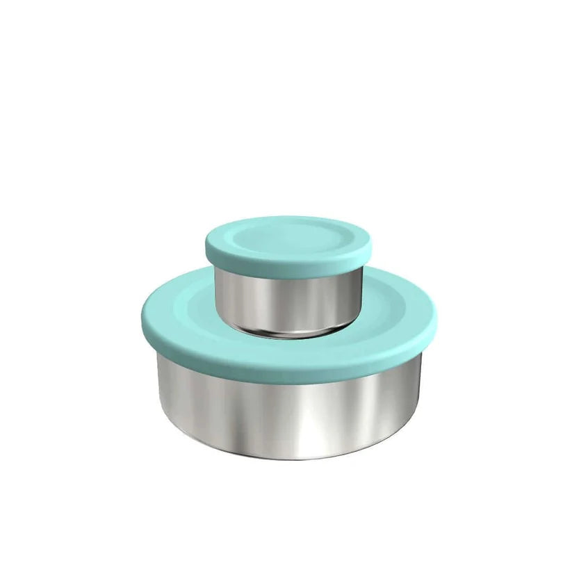 Stainless steel snack pots | mint