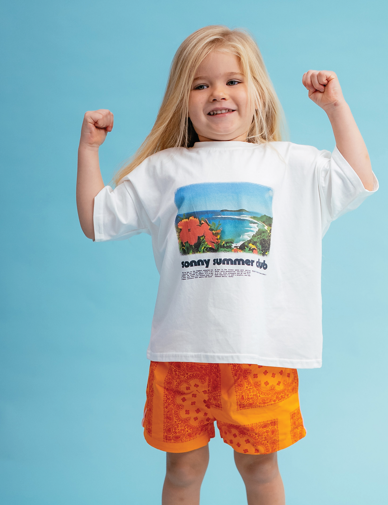 Paisley shorties | tangerine