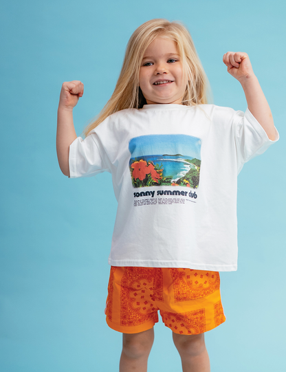 Paisley shorties | tangerine