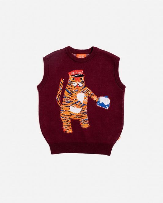 Jacquard Knit Vest | Tiger The Postie
