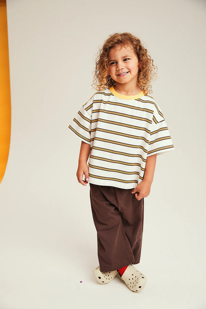 Striped tee | yellow