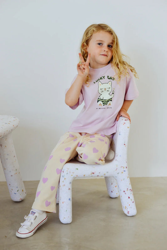 Holiday pants | purple hearts