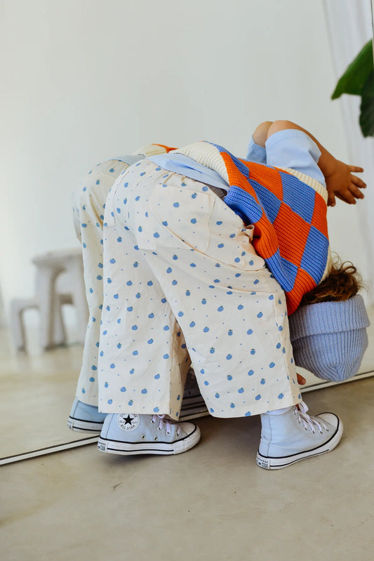 Happy tomato pants | blue