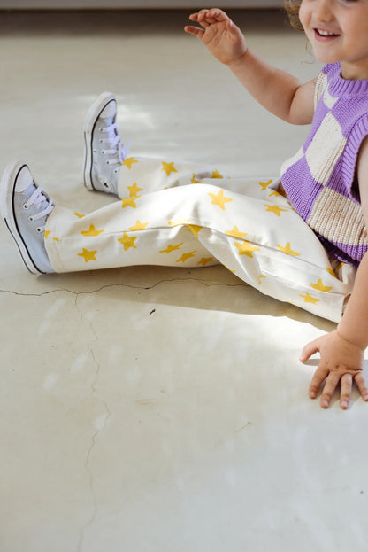 Holiday pants | mustard stars