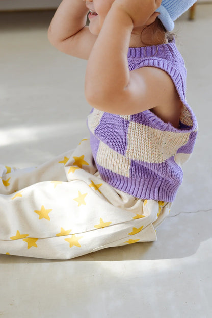 Holiday pants | mustard stars