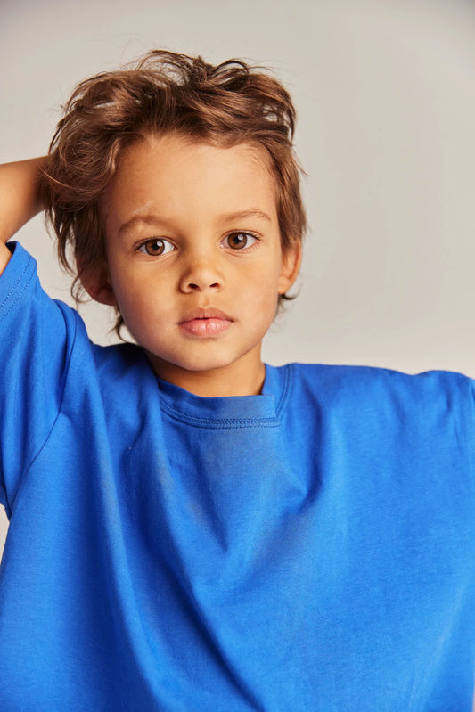 Base tee | indigo blue