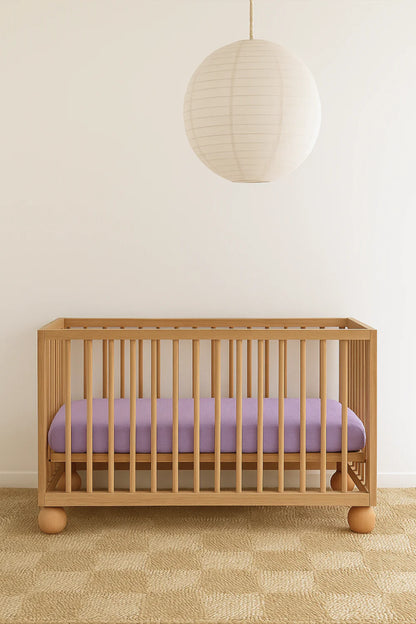 Baby Muslin Cot Sheet | Lavender