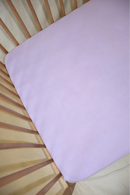Baby Muslin Cot Sheet | Lavender