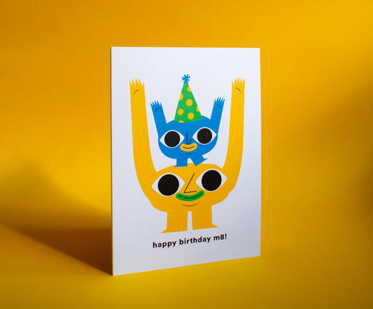 Happy birthday m8! greeting card
