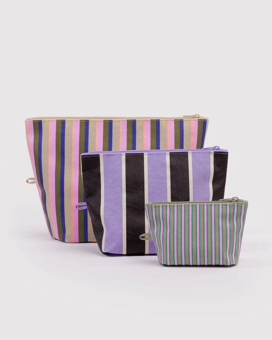 Go Pouch Set | candy shop stripes