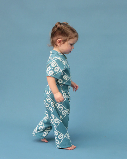 Baby pant | blue floral