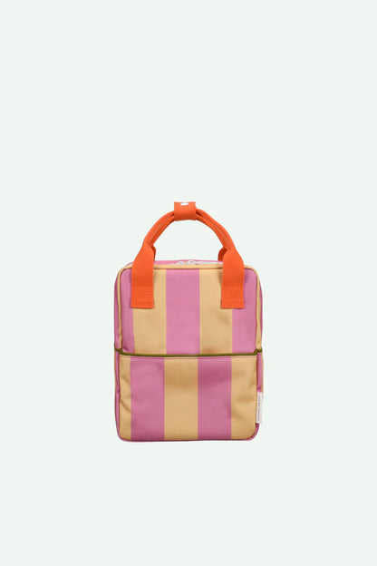 backpack small | stripes | red rosebay + apple juice