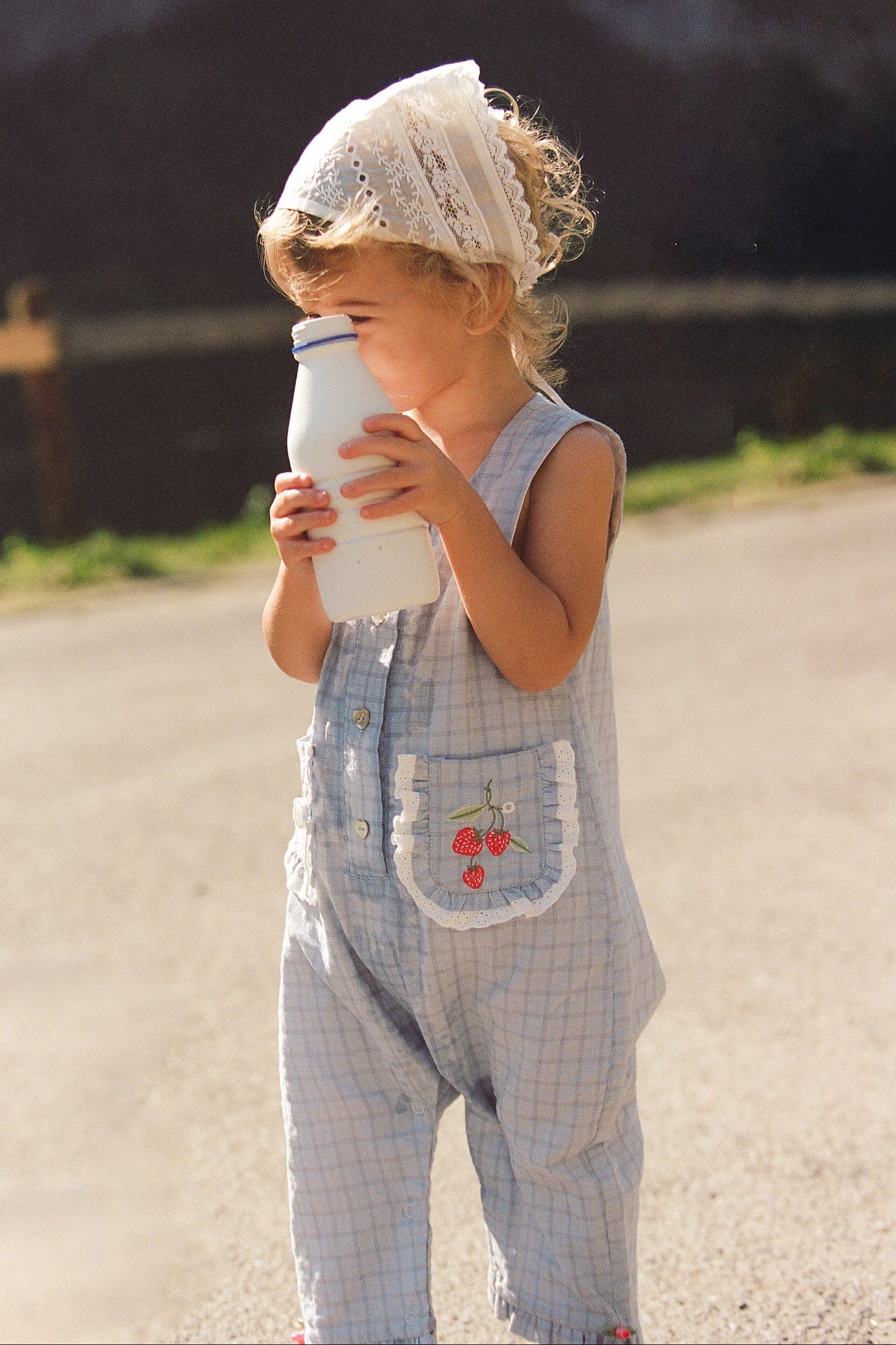 Charlotte Romper | Sky Gingham