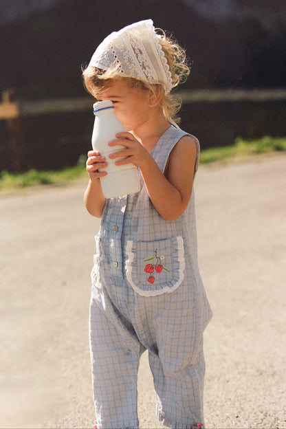 Charlotte Romper | Sky Gingham