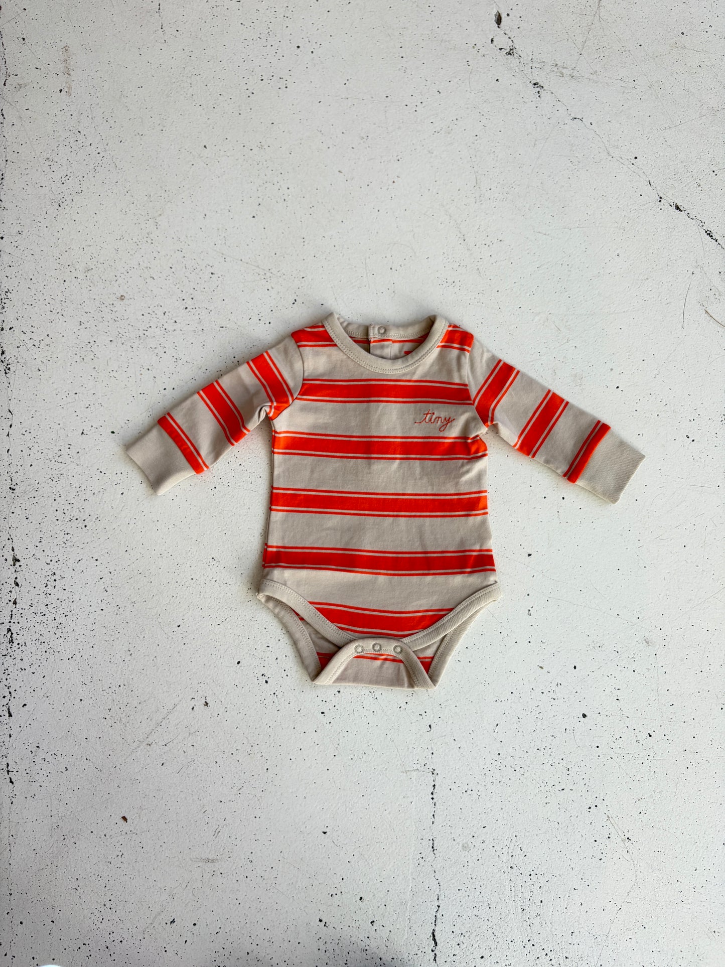 Retro Stripes Bodysuit | summer red