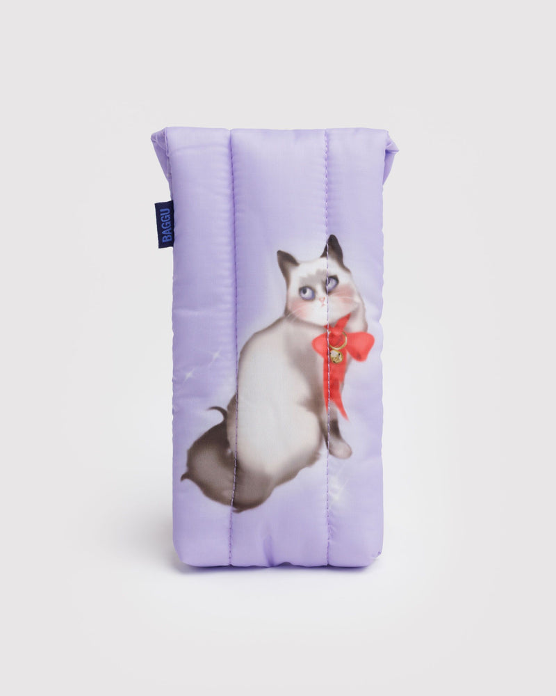 Puffy glasses sleeve | fancy cats