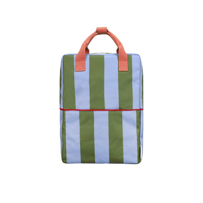 backpack large | stripes | tickling grass + cloud blue