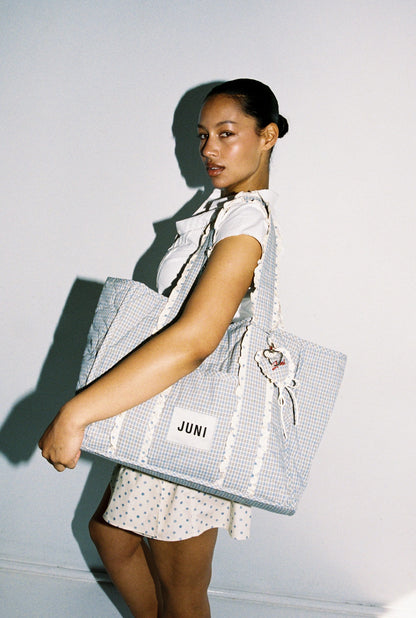 The Everything Bag - Blue Check