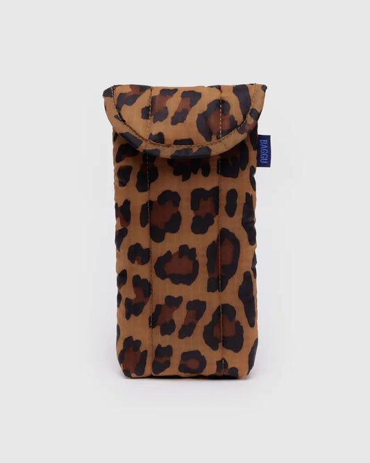 Puffy glasses sleeve | leopard