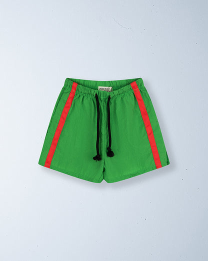 Twin stripe swim short | watermelon