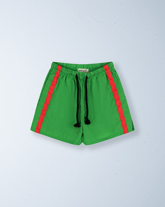 Twin stripe swim short | watermelon
