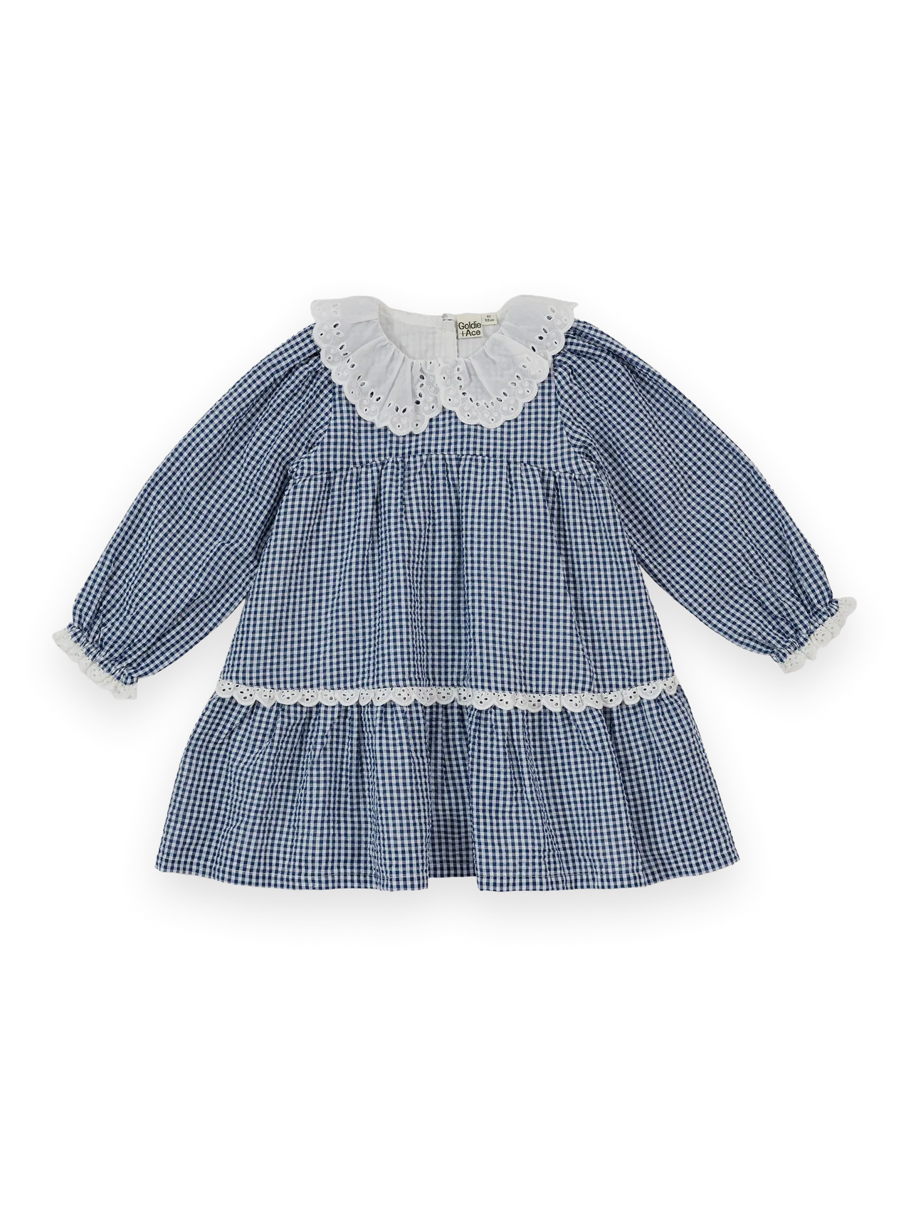 Gingham Collared Dress