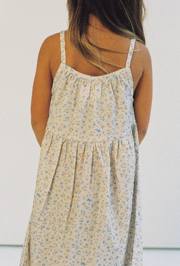 Darcy Dress | Indigo Bloom Print