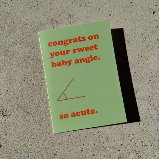 Congrats on your sweet baby angle card