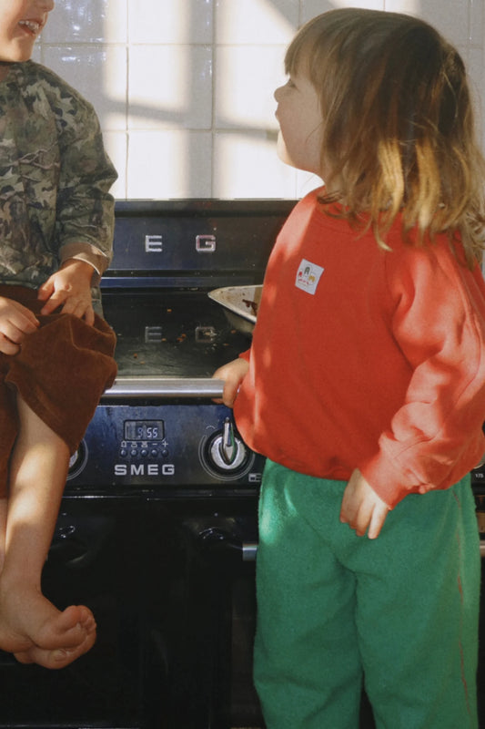 The Raglan Pullover | Washed Red