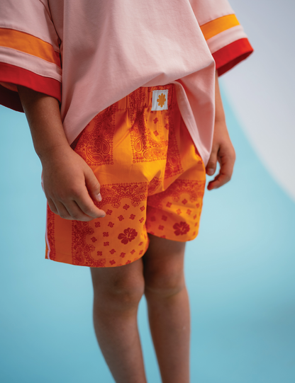 Paisley shorties | tangerine