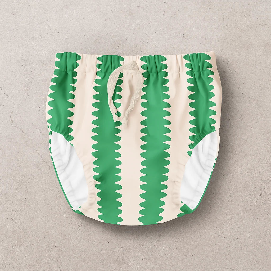 reusable swim nappy | cucumber wobble