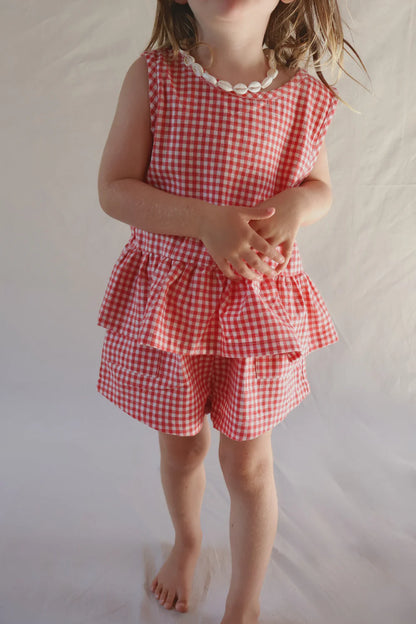 Checky swing top | chilli