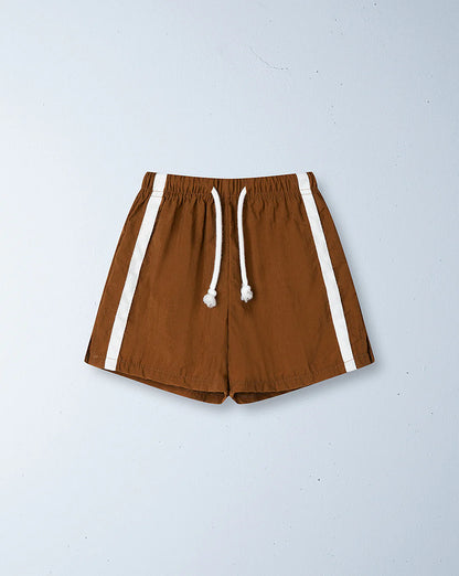 Twin stripe swim short | caramello