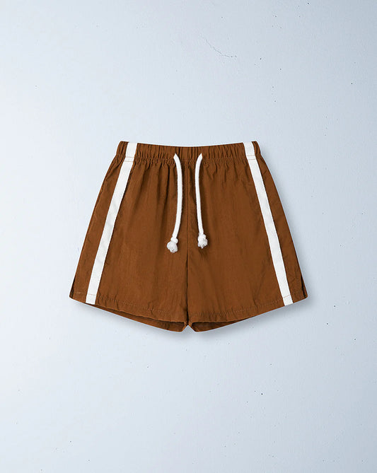 Twin stripe swim short | caramello