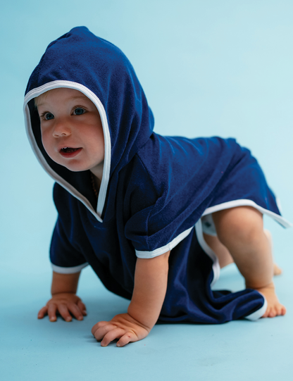 Terry poncho | navy