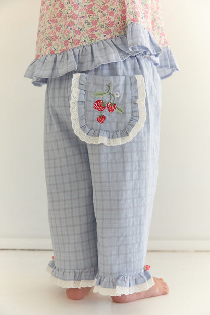 Dora Pant | Sky Gingham