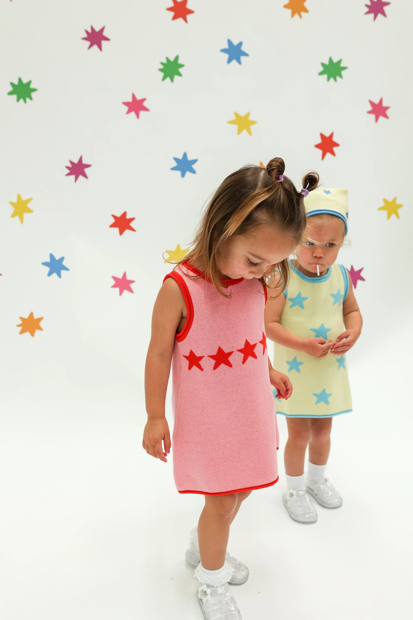 Stars align dress | pink + red