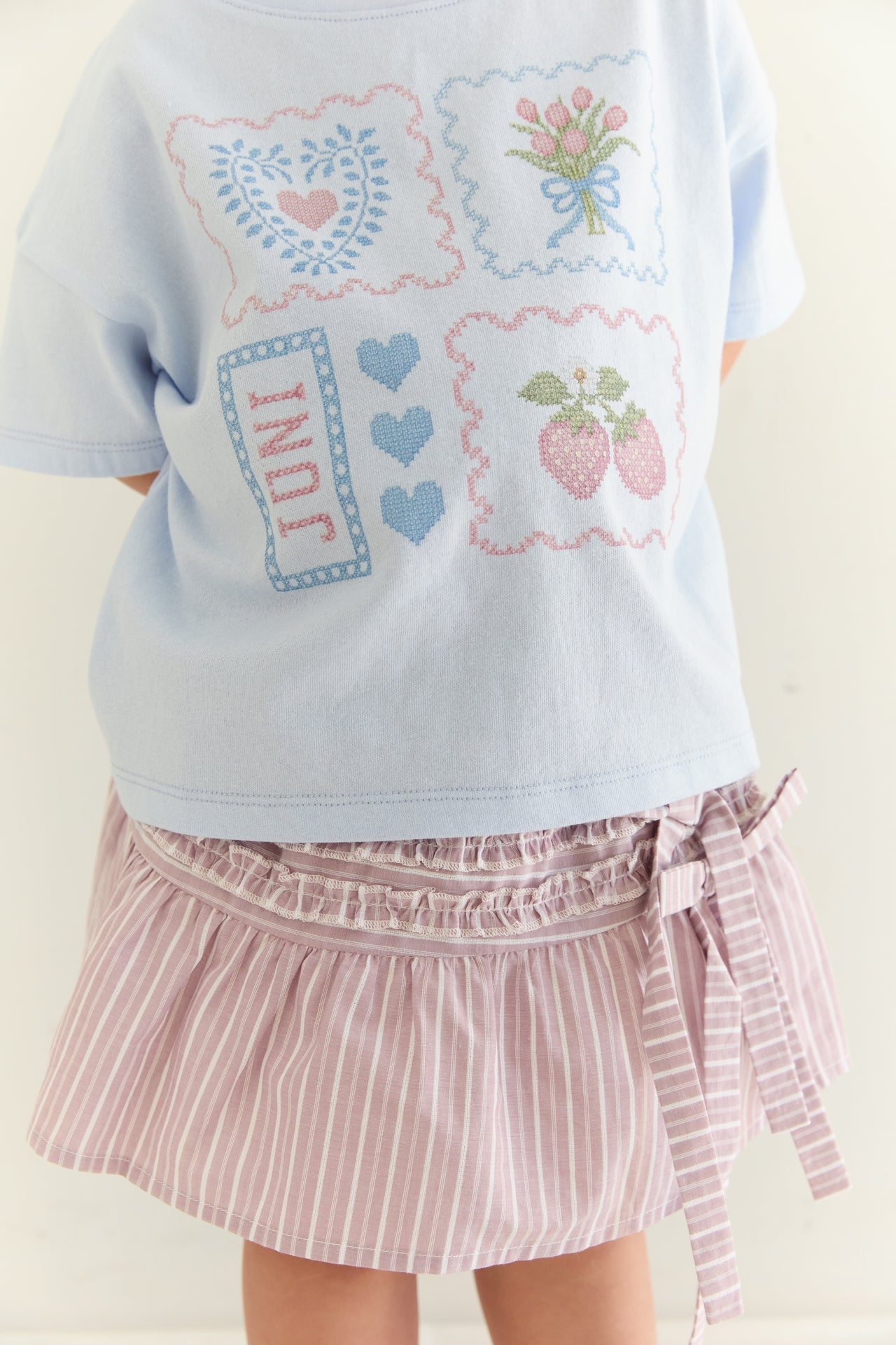 Patchwork Tee | Sky