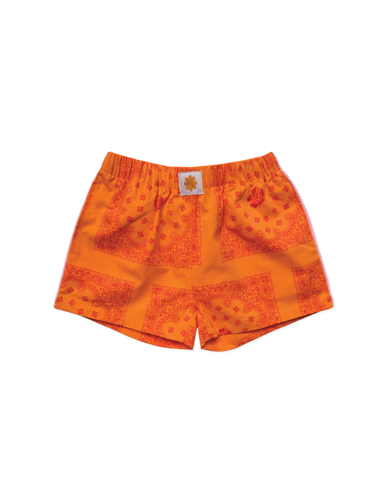 Paisley shorties | tangerine