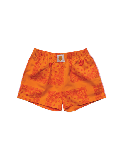 Paisley shorties | tangerine