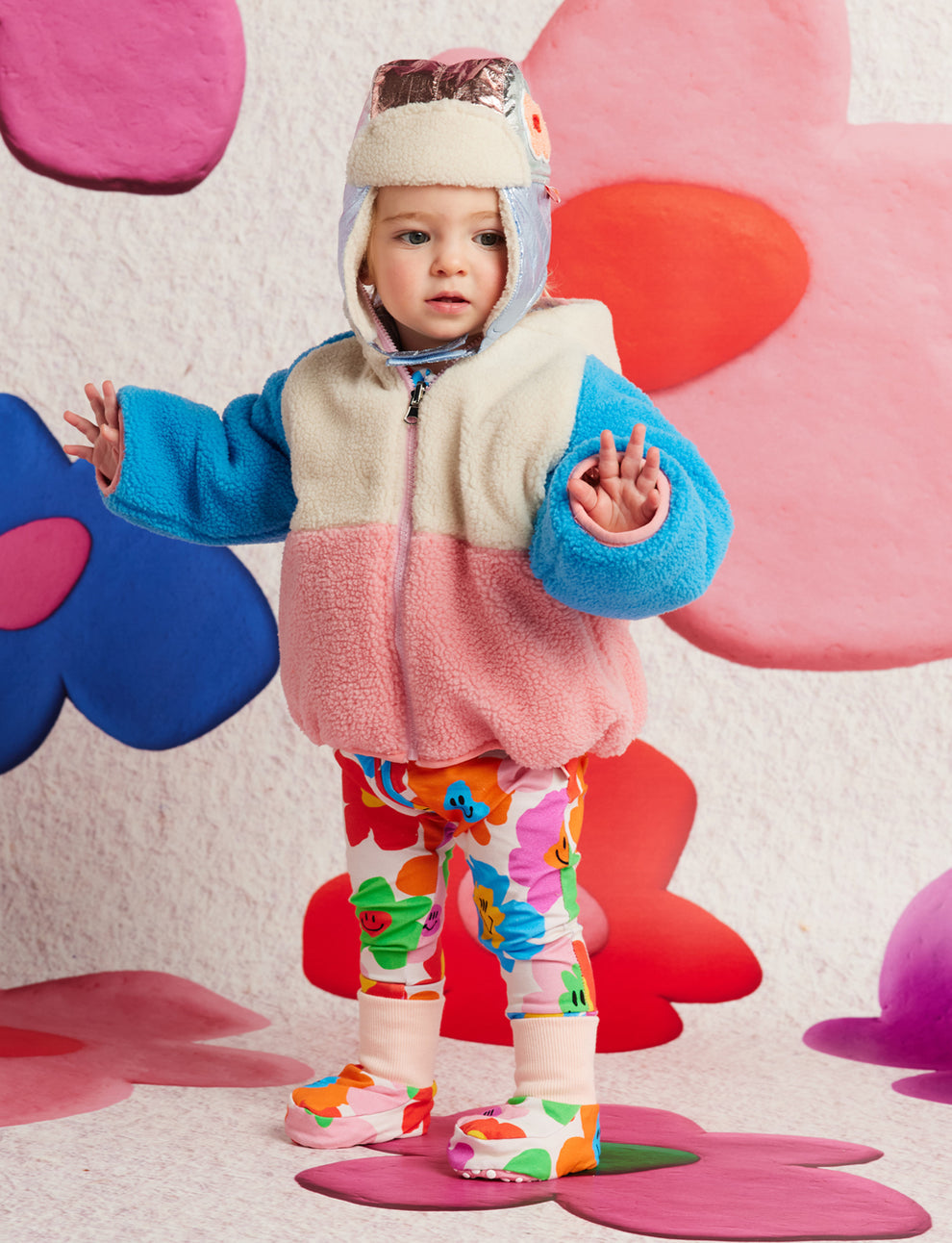 Hej Blomma! Reversible Kids Puffer Jacket