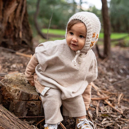 Flowers Bonnet | Oatmeal