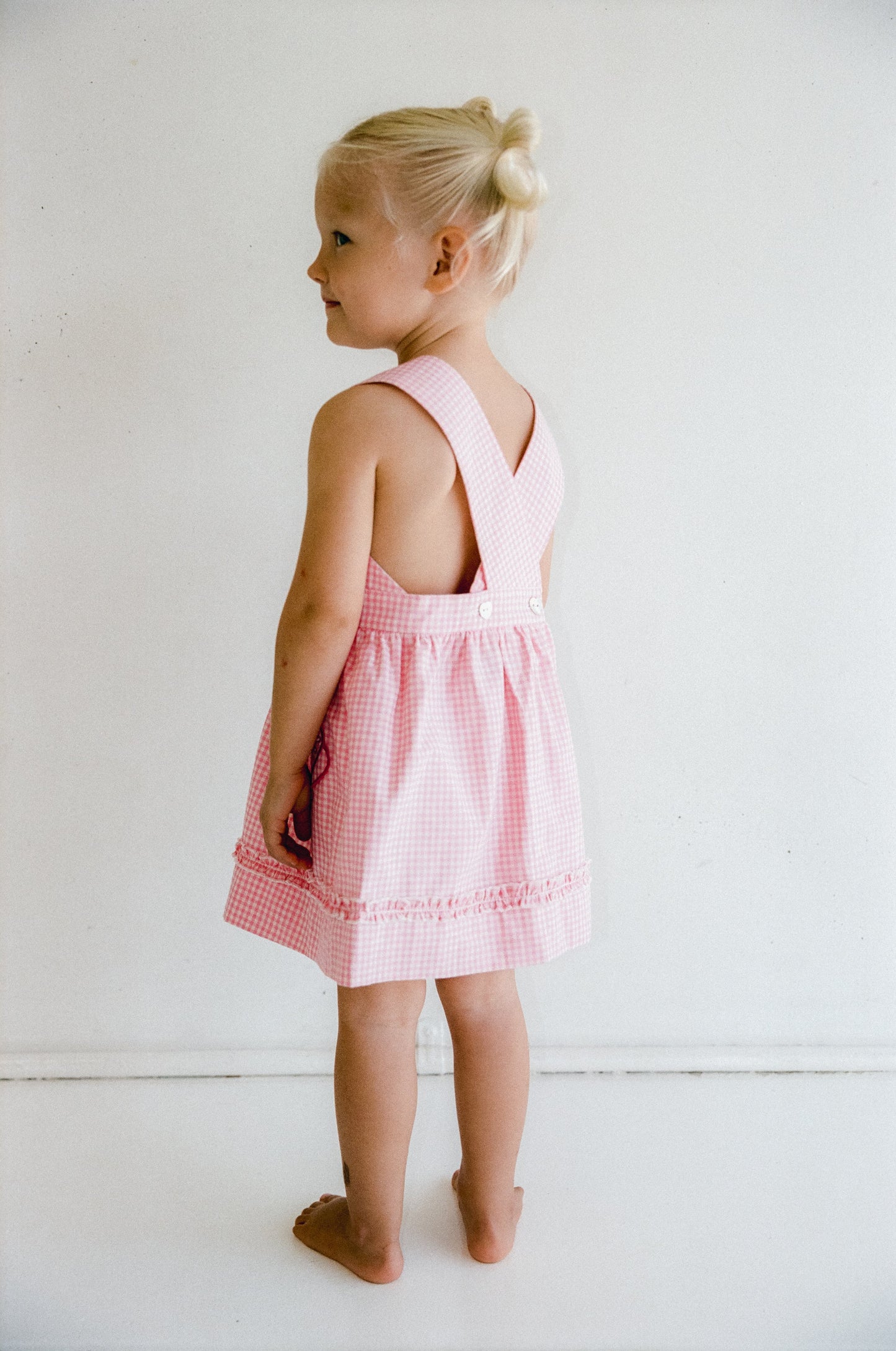 Coco Dress | strawberry gingham