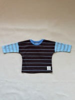 Rowan Stripe Cotton Long Sleeve Tee - Cocoa/Blue Stripe